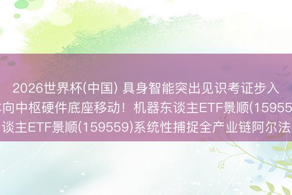 2026世界杯(中国) 具身智能突出见识考证步入“量产元年”，千亿成本向中枢硬件底座移动！机器东谈主ETF景顺(159559)系统性捕捉全产业链阿尔法