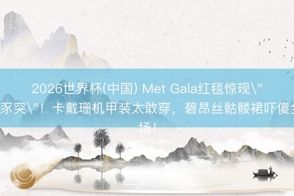 2026世界杯(中国) Met Gala红毯惊现
